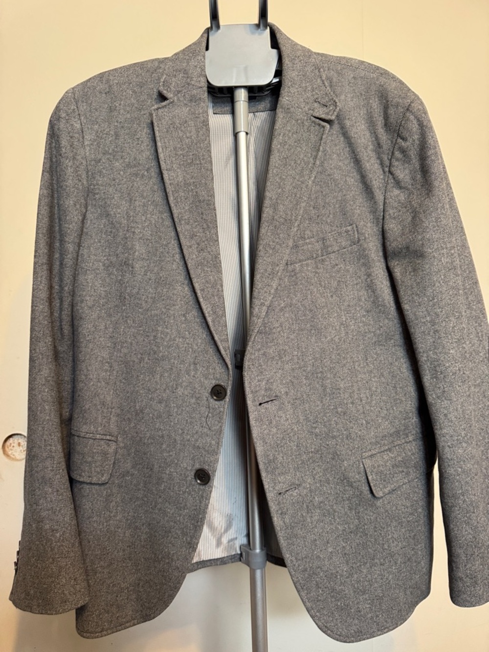 Banana Republic Gray Men's Wool-Blend Blazer